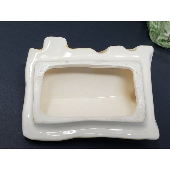 Sugar Bowl House Shaped Lidded Vintage Rectangle Devon England - Picture 4 of 10